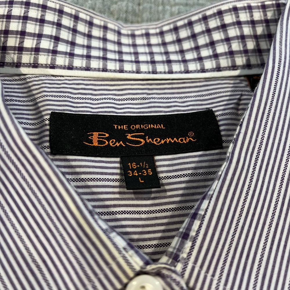 Ben Sherman Blue Striped Shirt